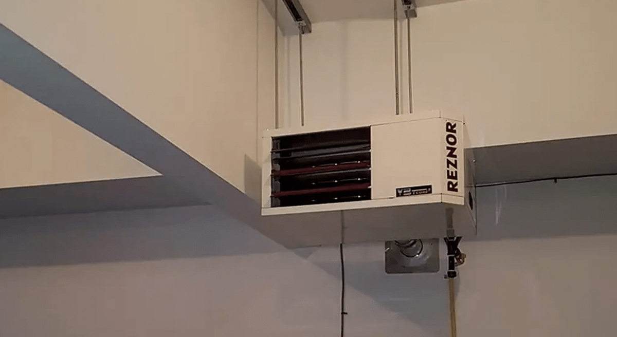 Garage heater install